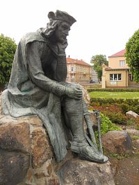 socha nemeckého básnika