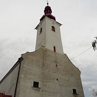 západné priečelie kostola