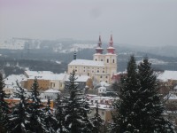 kostol v zime