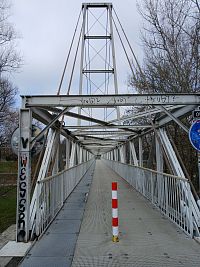 Hradní lávka v smere od hradu Ostrava - Hradní lávka