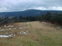 Pohľad na najvyšší vrch Krušných hor - Klinovec