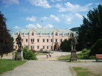 Klášterec nad Ohří - vyhliadková zámocká veža, zámok a park