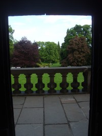Výhľad na park zo zámku