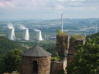 Výhľad na elektráreň Pruneřov
