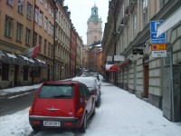staré mesto v zime