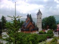 Polsko - Karpacz -  drevený kostolík Wang