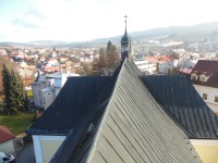 pohľad na mesto z kostolnej veže