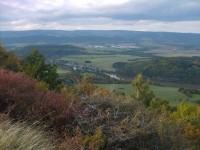 výhľad na Krušné hory a časť Ohře