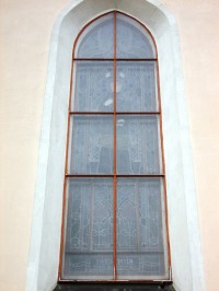 detail vitráže okna