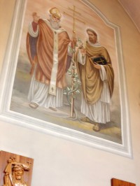 maľba na stene kostola