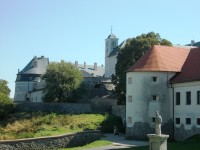 pohľad na hrad z prvého nádvoria