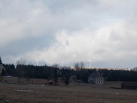 Pohled na větrníky u německých sousedů. 