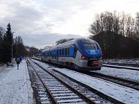 Tímto vlakem jsem přijel z Děčína do České Kamenice.