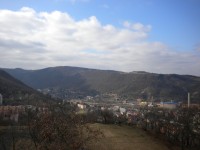 Pohled na Ústí nad Labem směrem na Lovosice.