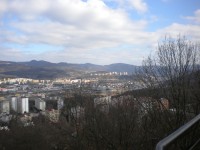 Pohled na Ústí nad Labem směrem k Děčínu.