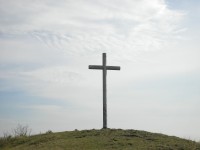 Železný kříž na vrcholu Radobýlu.