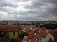 Pohled  od Pražského hradu na Prahu.