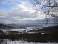 Výhled z Borče k jihovýchodu.