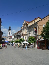 Ulička v historickém centru Užhorodu