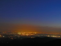 Pohled z Lysé hory na noční Frýdek - Místek