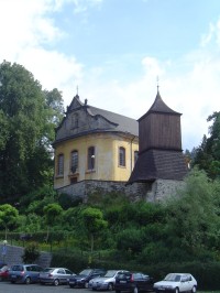 Železný Brod - kostel sv.Jakuba se zvonicí (rok 2011)