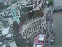 London Eye - pohled z kabinky na Londýn