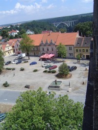 Bechyně - pohled z věže kostela