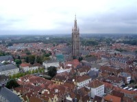 Pohled na Bruggy z věže Belfort