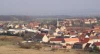 Pohled na obec Staňkovice