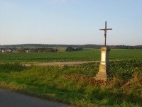 Bukovany-kříž při silnici z Velké Bystřice-Foto:Ulrych Mir.