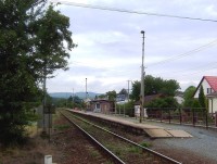 Velká Bystřice-železniční zastávka-Foto:Ulrych Mir.