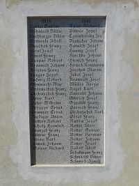 Šumperk-Temenice(Dolní)-kaple z r. 1866-pamětní deska obětí 1. světové války