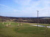 Nízký Jeseník-golfové hřiště na svahu Jedové-pohled na Moravskou bránu-Foto:Ulrych Mir.