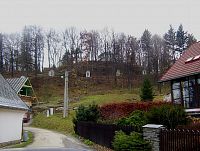 Moravský Beroun-Křížový vrch-pozůstatky hradu