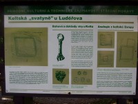 Ludéřov-informační deska-Keltská svatyně u Ludéřova-Foto:Ulrych Mir.