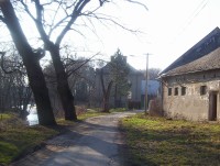 Velká Bystřice-Kapitulní dům a řeka Bystřice-Foto:Ulrych Mir.