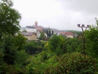 Mírov-hrad ze hřbitova-Foto:Ulrych Mir.