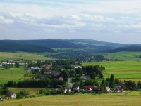 Pohled z Uhlířského vrchu-Moravskoslezský Kočov-Valšov-Tylov-Lomnice a Slunečná-Foto:Ulrych Mir.