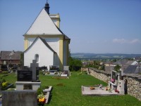 Dubicko-hřbitov s kostelem a sakristií, pozůstatkem tvrze-Foto:Ulrych Mir.