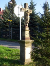 Droždín-kříž z r.1920 na křižovatce k Samotiškám-Foto:Ulrych Mir.