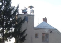 Droždín-Hasičská zbrojnice-zvonice umístěná na věži zbrojnice-Foto:Ulrych Mir.