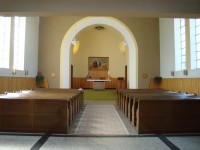 Velká Bystřice-kostel Československé církve Husitské-interiér-Foto:Ulrych Mir.