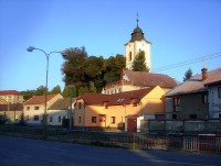 Velká Bystřice-farní kostel Stětí Jana Křtitele od ZŠ-Foto:Ulrych Mir.