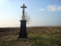 Velká Bystřice-kříž za hřbitovem u Přáslavic-Foto:Ulrych Mir.