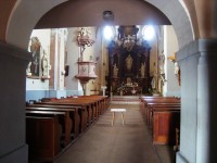 Velká Bystřice-interiér farního kostela Stětí Jana Křtitele-Foto:Ulrych Mir.