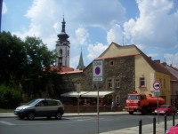 Písek-farní kostel Narození P. Marie z Budovcovy ulice u Palackého sadů-Foto:Ulrych Mir.