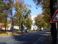 Chvalkovice-Selské náměstí s chrámem sv.Barbory-Foto:Ulrych Mir.