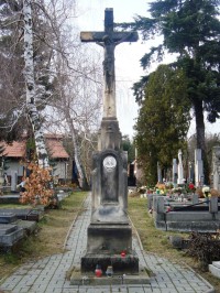Svatý Kopeček-kříž z r.1879 na novém hřbitově-Foto:Ulrych Mir.