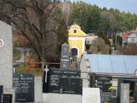 Svatý Kopeček-starý hřbitov z nového hřbitova-Foto:Ulrych Mir.