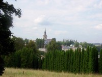 Dvorce-kostel sv.Jilji ze hřbitova-Foto:Ulrych Mir.